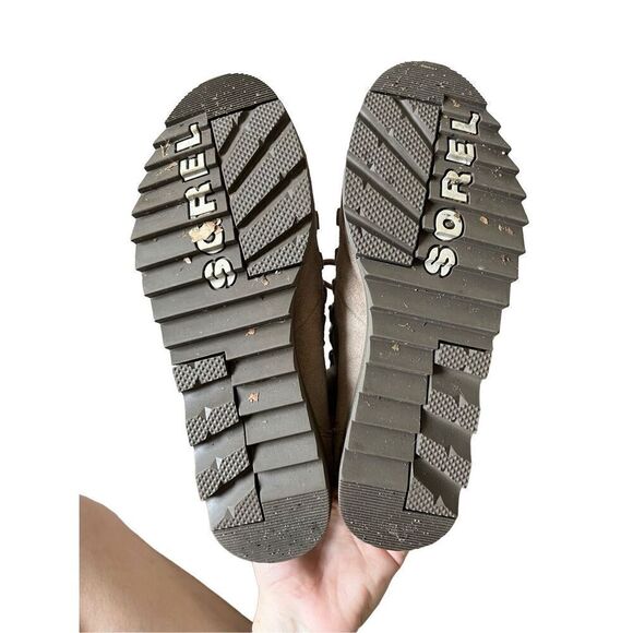 Sorel Harlow Lace Cozy Winter Boots size 6.5 Taupe - Picture 7 of 9